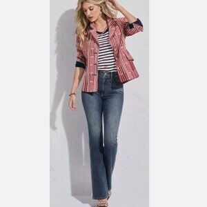 CAbi Women's Blue Flare & Wide Leg Jeans